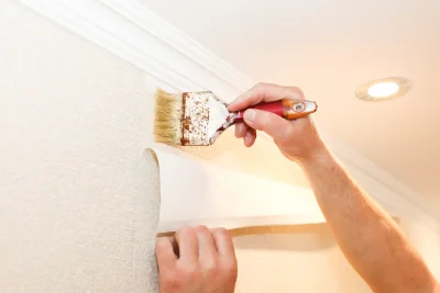 Pose de papier peint à Chatou — revêtements muraux et toiles de verre